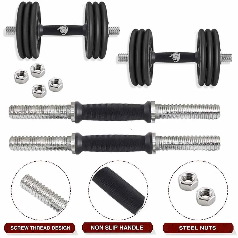 Breaking Down What's Inside a 50 kg Rubber Home Gym Set