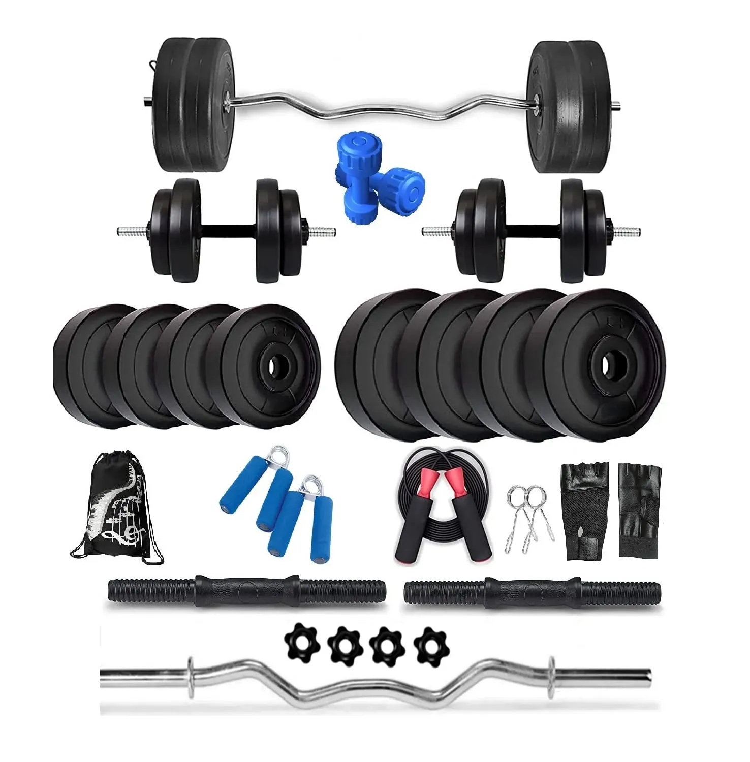 Essential home gym set 16kg: Start Your Fitness Journey