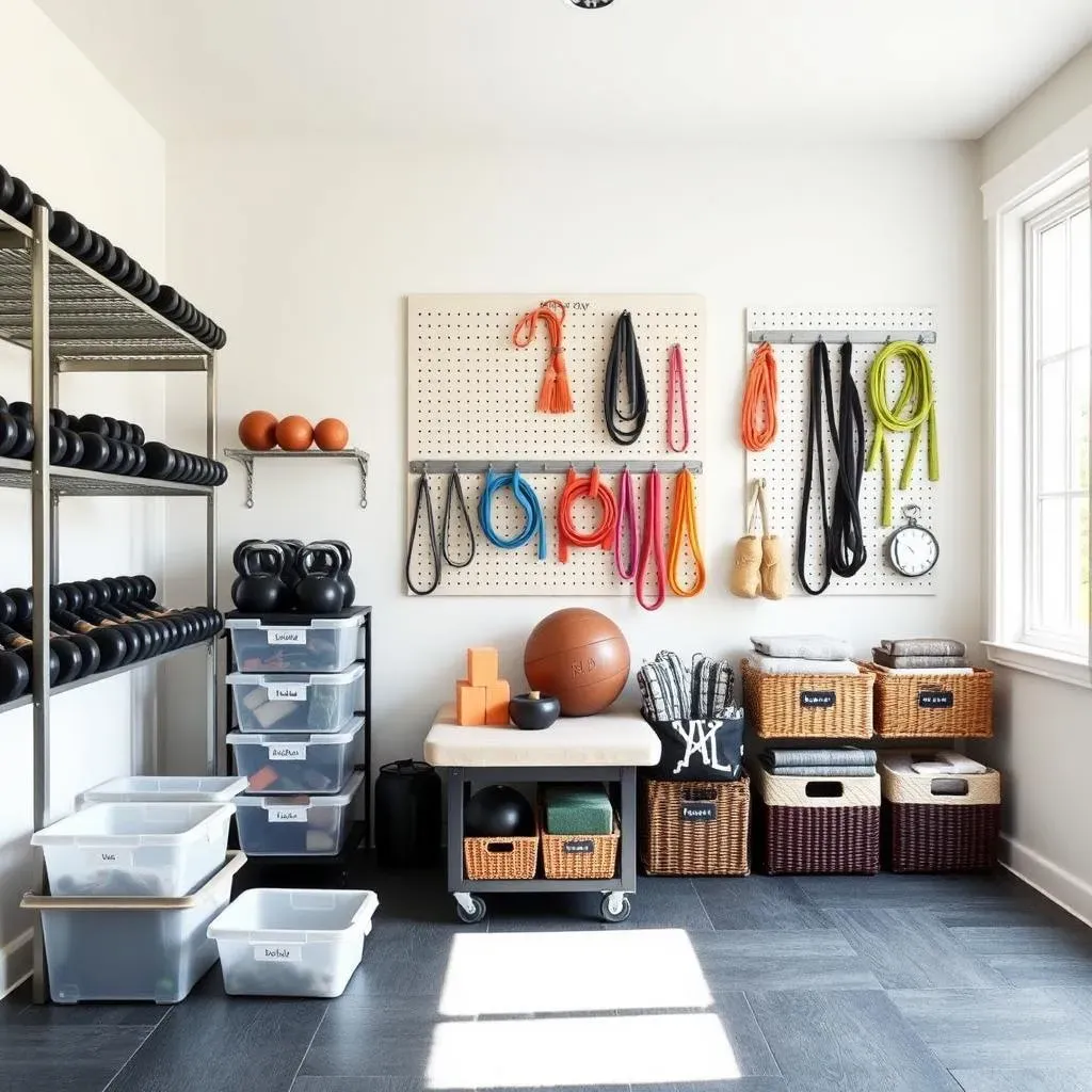 Implement Smart Storage Solutions to Organize Home Gym Equipment