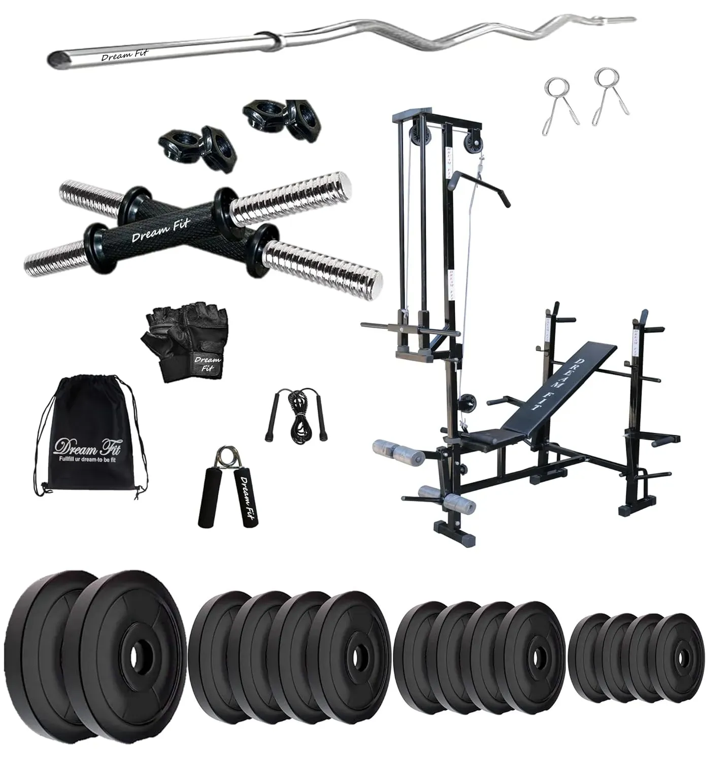 What's Actually Inside a Typical 60 kg Home Gym Set?